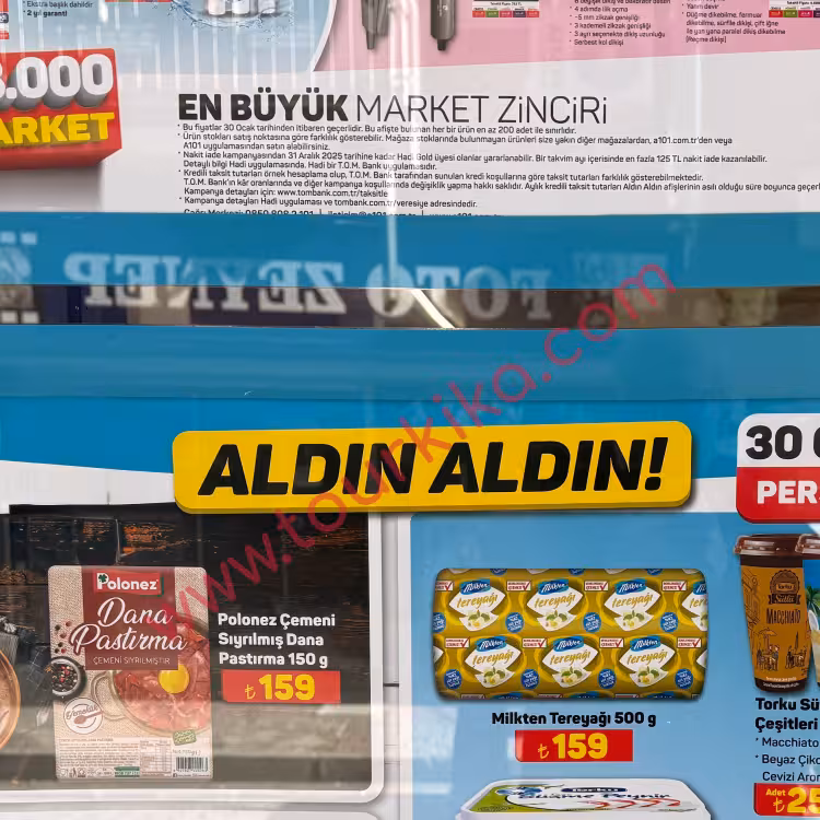 Φωτογραφία που γράφει στα τούρκικα Aldın aldın! (Το πήρες - αλλιώς χάνεις την ευκαιρία)