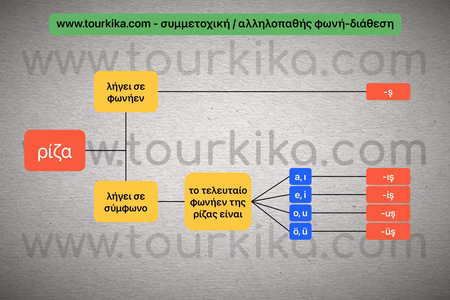 πώς σχηματίζεται η συμμετοχική / αλληλοπαθής φωνή-διάθεση
