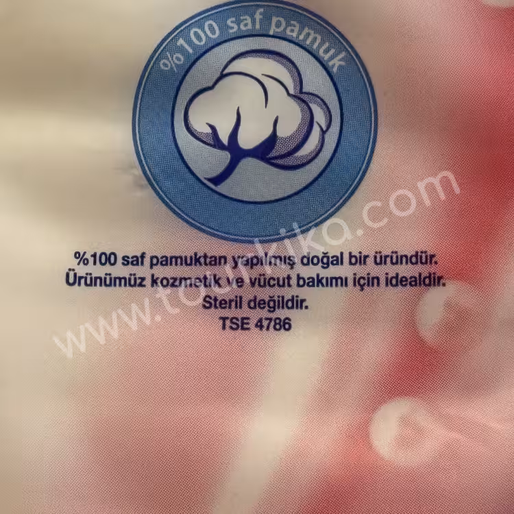 συσκευασία στα τουρκικά γράφει %100 saf pamuk (100% αγνό βαμβάκι)